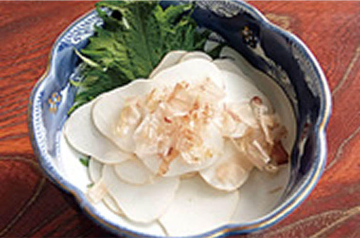 圆形切片天然山药